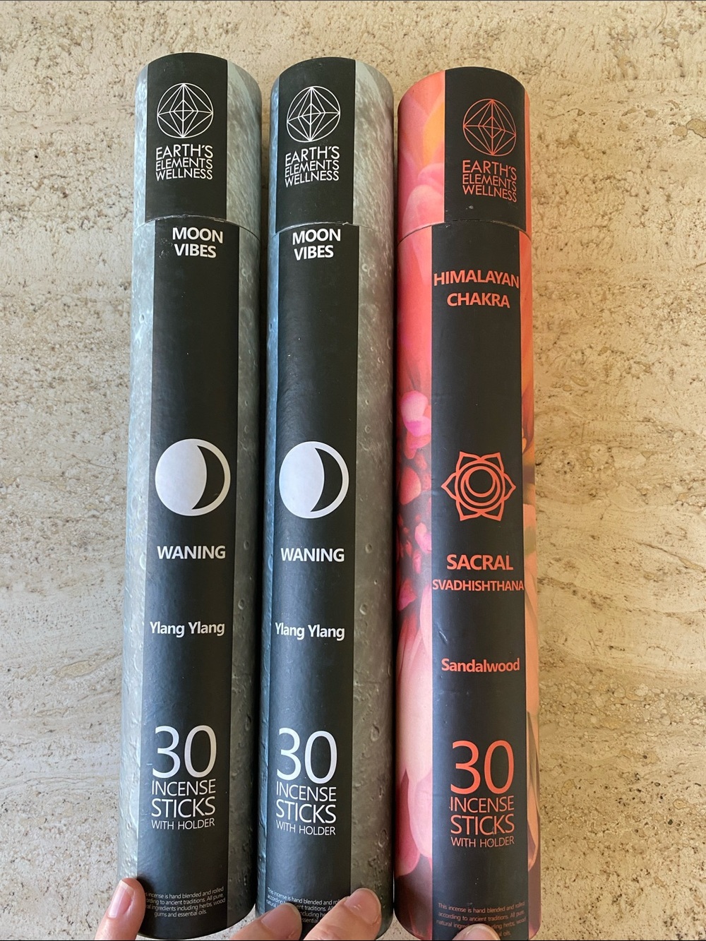 Incense Trio — Gray & Pink
